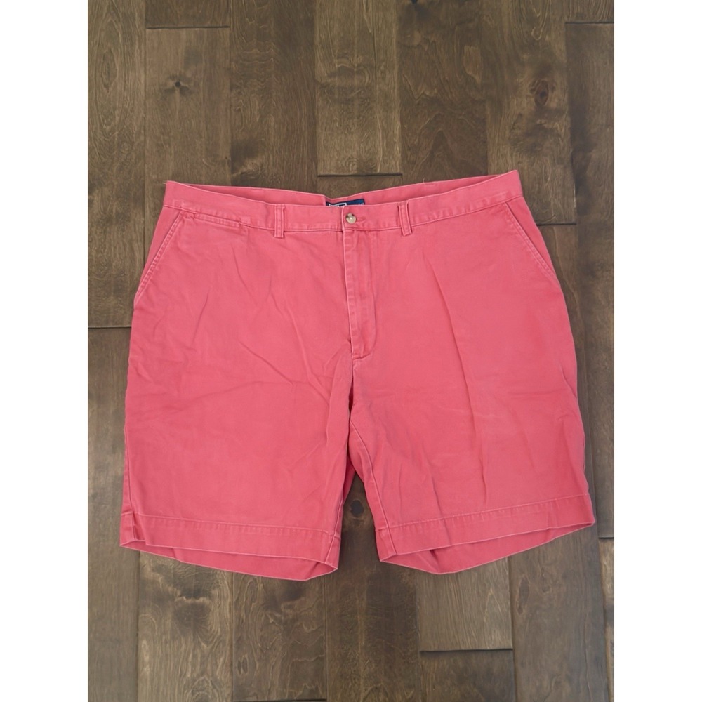 Polo Ralph Lauren Mens Nantucket Red Chino Shorts Size 42 Navy Pony 8.5 Inseam